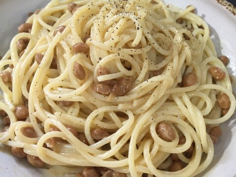 納豆マヨネーズパスタ